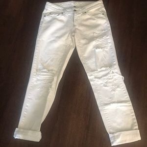 Carmar boyfriend fit distressed jeans